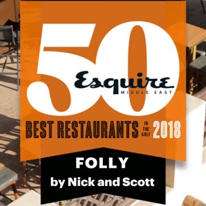 Watch: Folly by Nick and Scott | 50 best restaurants (via Esquire)